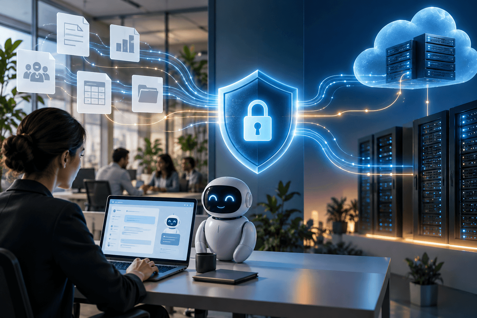 Sécuriser les flux de connaissances : architectures hybrides pour assistants internes